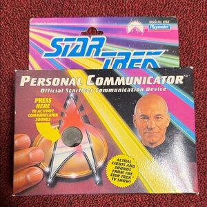 Star Trek Personal Communicator Toy - Silver Communicator with Lights & Sounds
